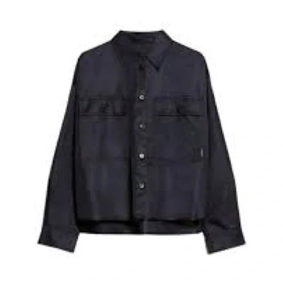 MaxMara Weekend Cremona Twill Shirt Jacket in Ultramarine - Picture 3 of 7